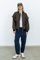 Ricky Herringbone Bomber Jacket