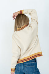 Marie Oversized Sweatshirt in Bone