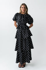 Terri Polka Dot Peplum Top