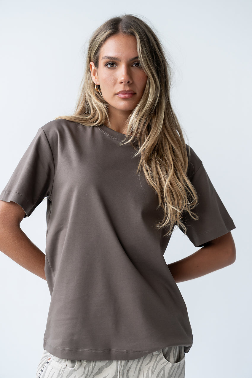 Chance Tee in Brown
