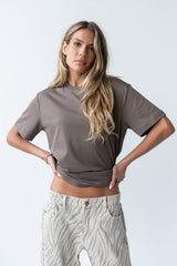 Chance Tee in Brown