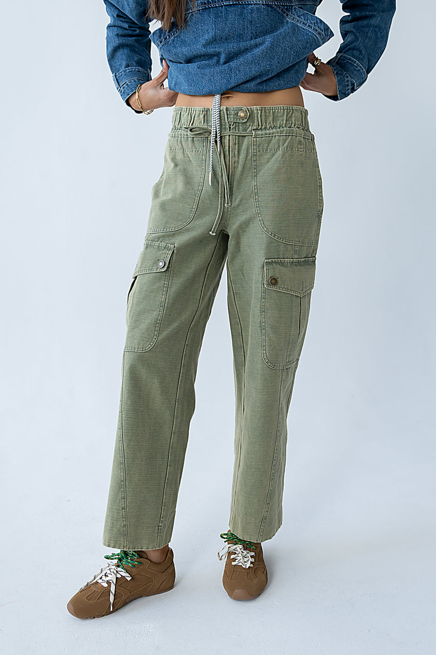 Kirsty Straight Leg Pants in Green