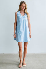 Luka Mini Dress in Blue