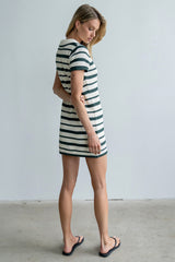 Marcy Striped Knit Mini Dress