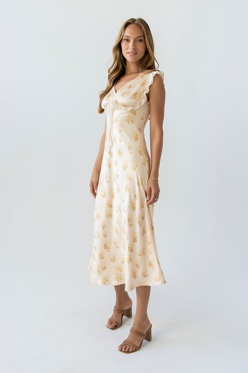 Tracey Maxi Dress in Yellow