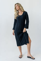 Camile Ribbed Sweater Dress