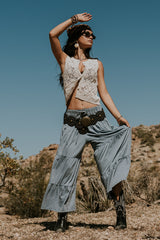 Asha Tiered Pants in Blue