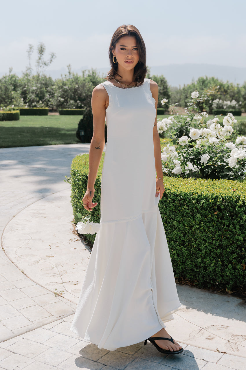 Marlon Maxi Dress in Ivory