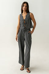 Lea Plaid Vest