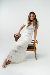 Lexie Lace Blouse in Cream