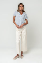 Annabeth Plaid Top