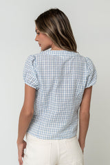 Annabeth Plaid Top