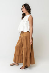 Alice Pintuck Top in Cream