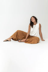 Alice Pintuck Top in Cream