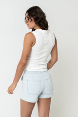 Thomas Striped Denim Shorts