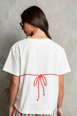 Juno Graphic Tee in Red