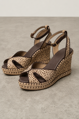 Mallorca Wedge Sandal in Brown