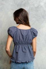 Barbara Plaid Blouse
