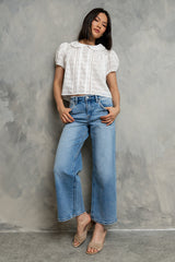 Polly Collared Blouse in Off White