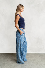 Gracie Floral Denim Pants