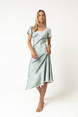 Austia Midi Dress in Light Blue