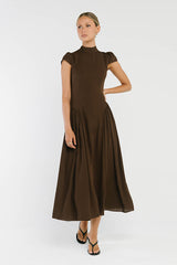 Marlee Maxi Dress in Brown