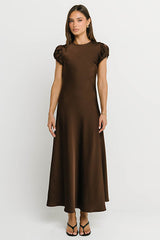 Ellianna Maxi Dress in Dark Brown