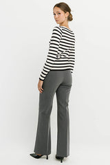 Waldorf Striped Top in Black
