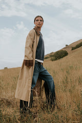 Tulie Contrast Trench Coat