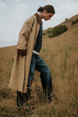Tulie Contrast Trench Coat
