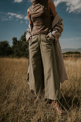 Jannah Wide Leg Pants in Olive