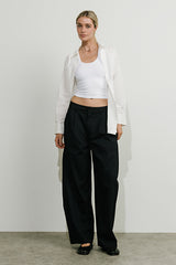 Alexa Pinstripe Barrel Trousers