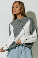 Briar Oversized Sweater in Charcoal