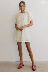 Andria Rosette Mini Dress