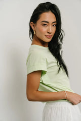 Layla Muscle Tee in Lime