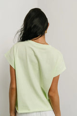 Layla Muscle Tee in Lime