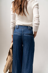 Zoey Pleated Baggy Jeans