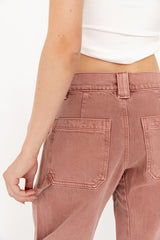 Scottie Barrel Jeans in Mauve