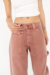 Scottie Barrel Jeans in Mauve