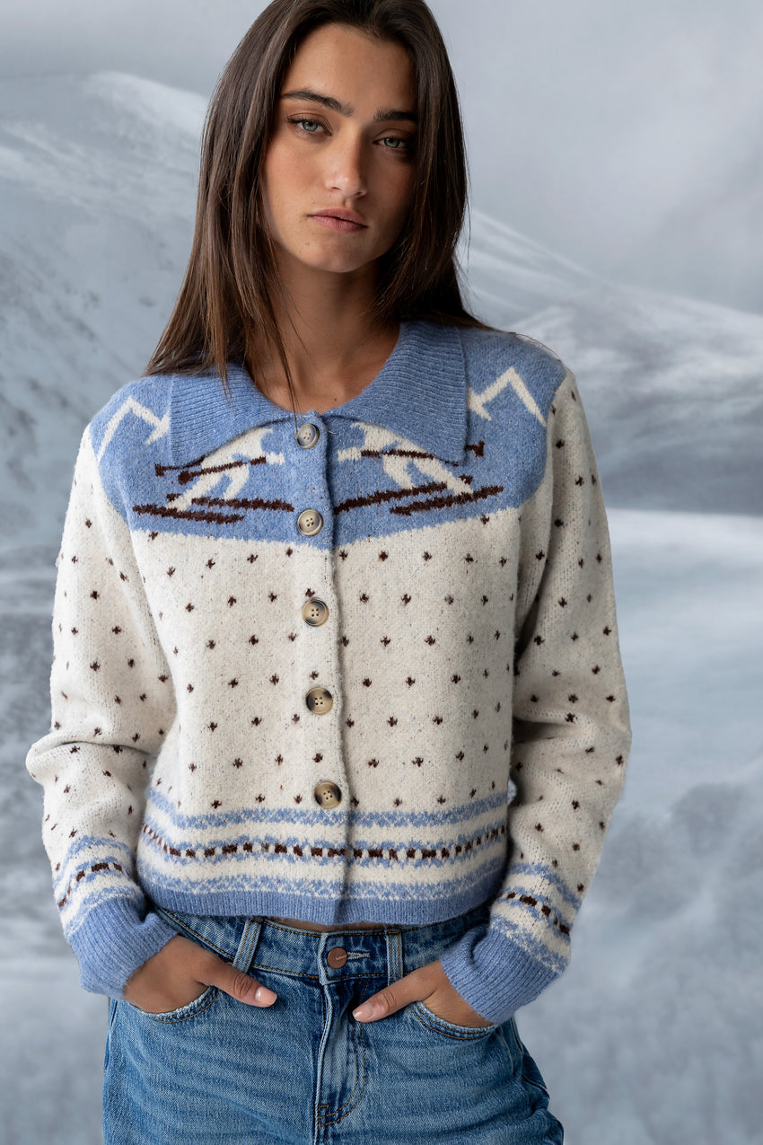 Henry Collared Knit Cardigan